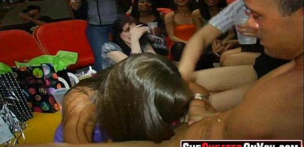  17 Holy shit!  Women at cfnm stripper party fucking 16